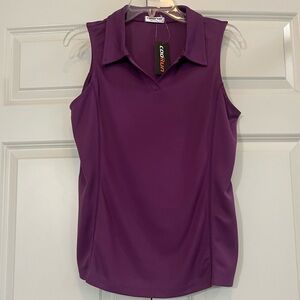 NWT Coorun Sleeveless Golf Polo Quick Dry Top Medium